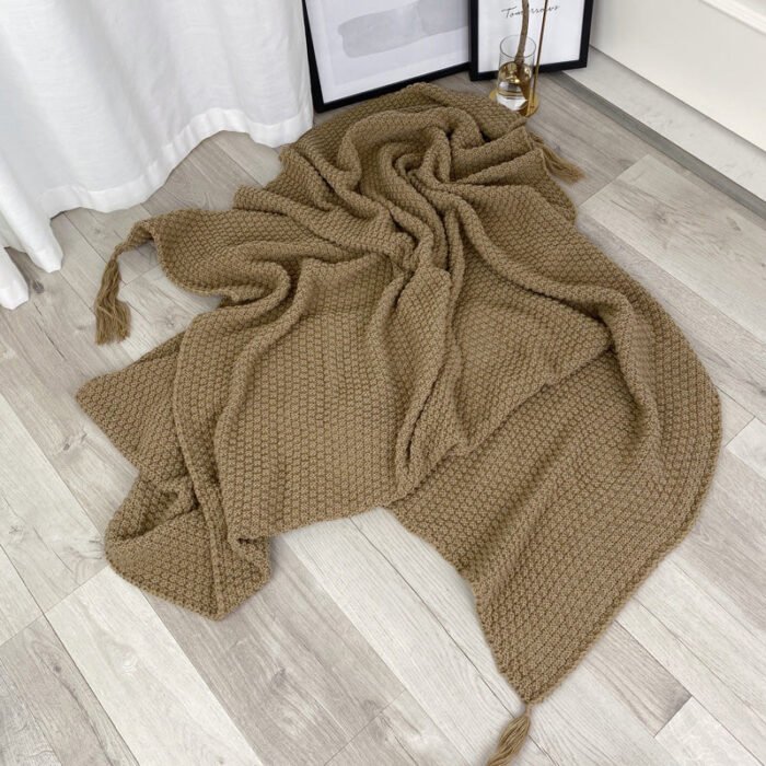 Nordic knitted office nap sofa blanket - BEJUSTSIMPLE