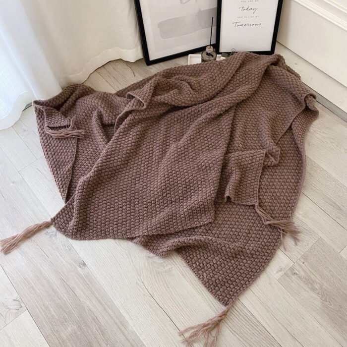 Nordic knitted office nap sofa blanket - BEJUSTSIMPLE