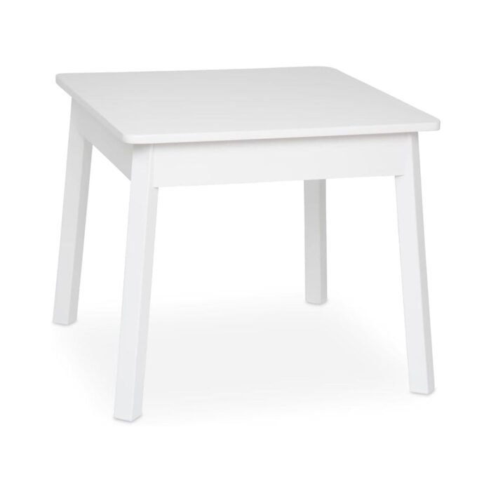 Mesa cuadrada de madera Melissa & Doug (blanca): mesa infantil, muebles infantiles, mesa de juegos para manualidades infantiles, mesa de actividades infantiles chinaatoday