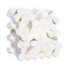 Salpicadero hexagonal de mármol con metal dorado BEJUSTSIMPLE