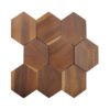Panneaux muraux en mosaïque de bois naturel BEJUSTSIMPLE