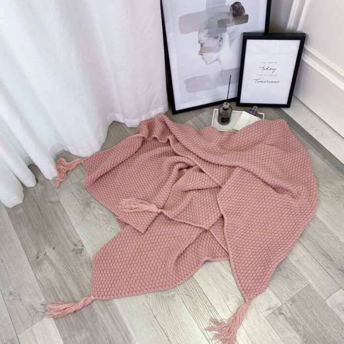 Nordic knitted office nap sofa blanket - BEJUSTSIMPLE