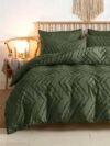 Juego de edredón Queen blanco con mechones jacquard bohemio suave estilo shabby chic reversible de microfibra alternativa - Edredón para todas las estaciones y 2 fundas de almohada Juegos de cama estilo granja Mujeres Hombres Tamaño 88 x 90 3 piezas