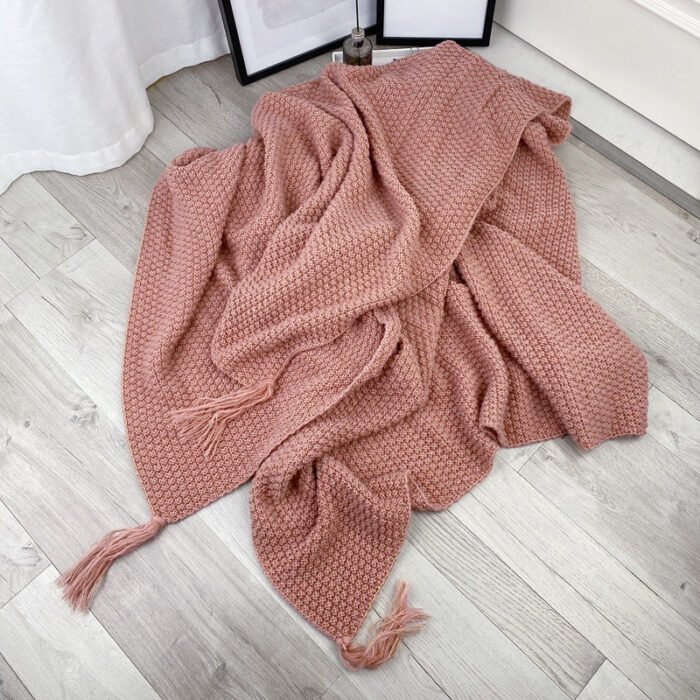 Nordic knitted office nap sofa blanket - BEJUSTSIMPLE