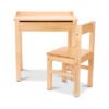Escritorio elevable de madera Melissa & Doug con silla - Miel chinaatoday