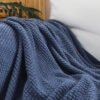 Morandi solid color knitted blanket homestay blanket - BEJUSTSIMPLE