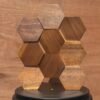 Panneaux muraux en mosaïque de bois naturel - BEJUSTSIMPLE