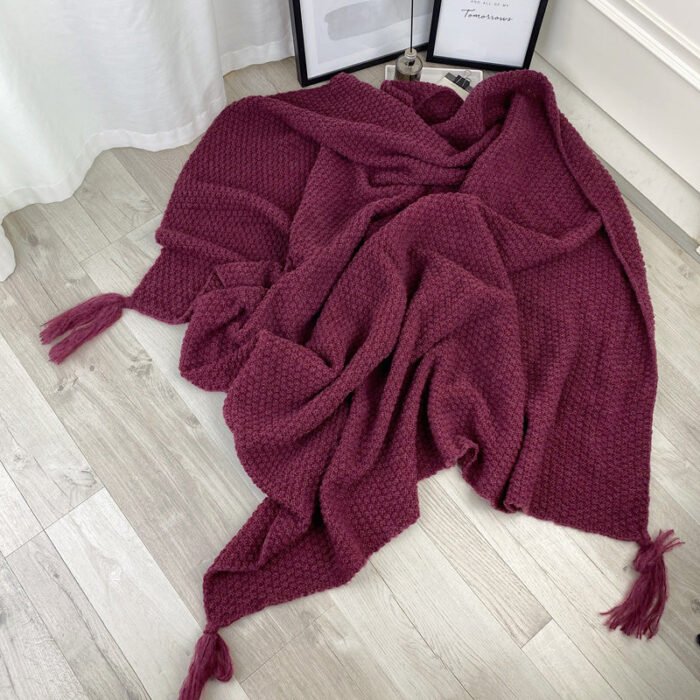 Nordic knitted office nap sofa blanket - BEJUSTSIMPLE