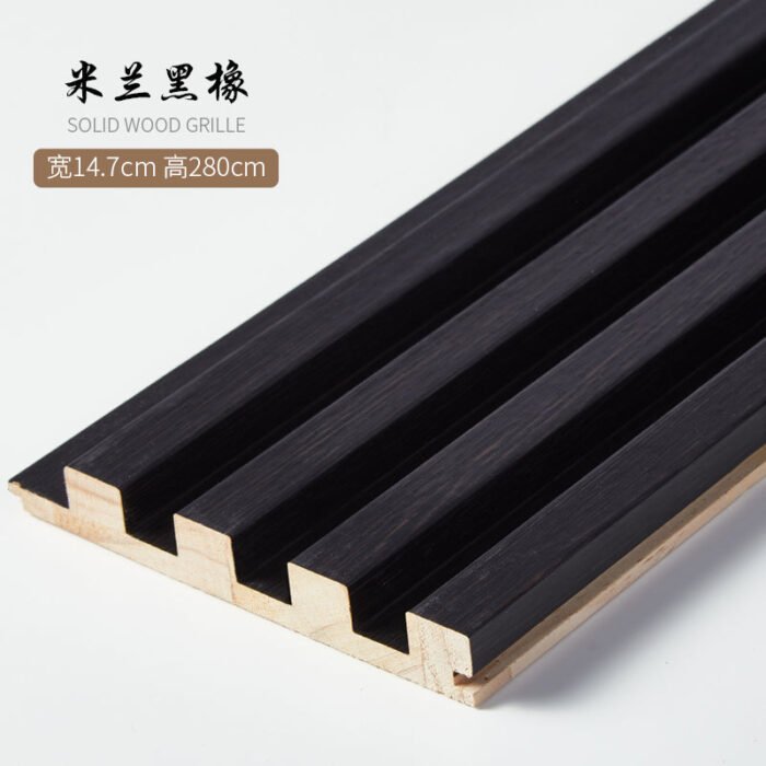 Paneles de listones de madera 280 x 14,5 cm - Revestimiento de pared 3D (juego de 6) - BEJUSTSIMPLE