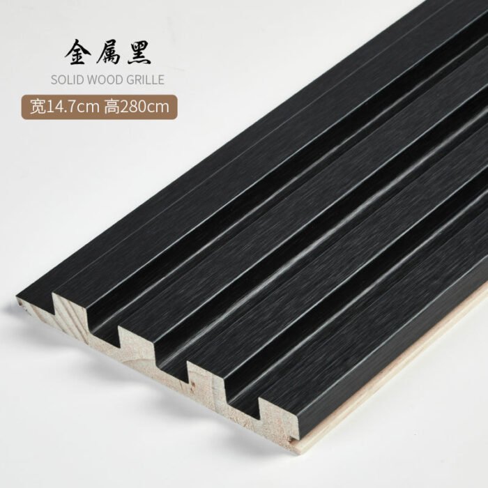 Paneles de listones de madera 280 x 14,5 cm - Revestimiento de pared 3D (juego de 6) - BEJUSTSIMPLE