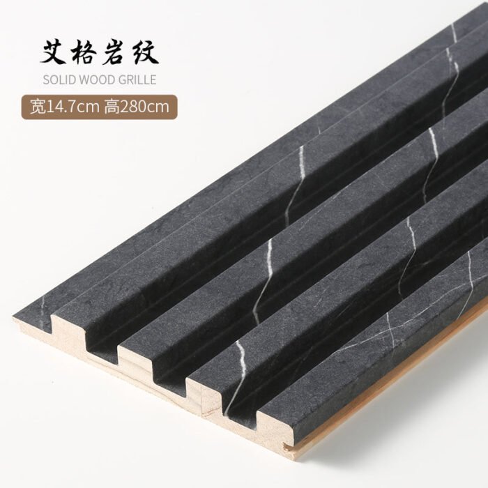 Paneles de listones de madera 280 x 14,5 cm - Revestimiento de pared 3D (juego de 6) - BEJUSTSIMPLE