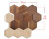 Panneaux muraux en mosaïque de bois naturel - BEJUSTSIMPLE