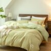 Bedding Duvet Cover Set Washed Cotton Linen Like Textured Breathable Durable Soft Comfy - BEJUSTSIMPLE