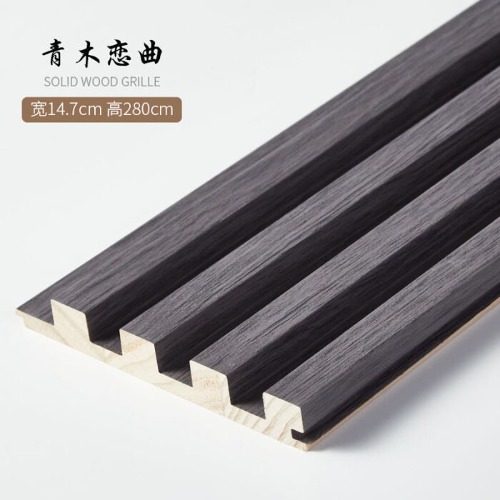 Paneles de listones de madera 280 x 14,5 cm - Revestimiento de pared 3D (juego de 6) - BEJUSTSIMPLE
