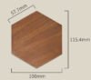 Panneaux muraux en mosaïque de bois naturel - BEJUSTSIMPLE