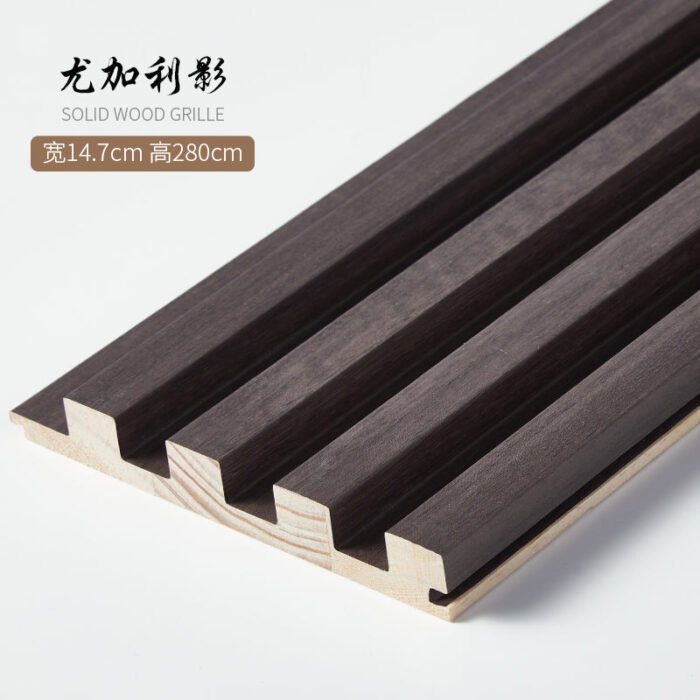 Paneles de listones de madera 280 x 14,5 cm - Revestimiento de pared 3D (juego de 6) - BEJUSTSIMPLE