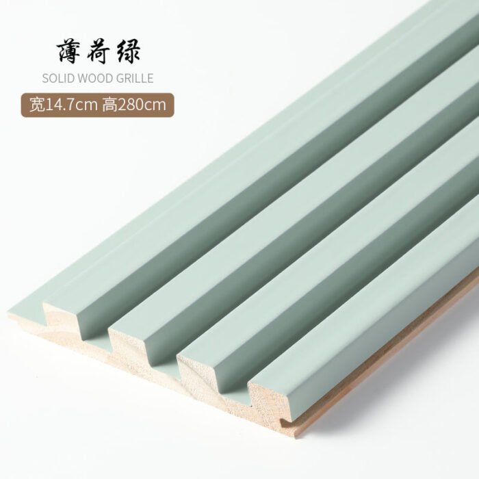 Paneles de listones de madera 280 x 14,5 cm - Revestimiento de pared 3D (juego de 6) - BEJUSTSIMPLE