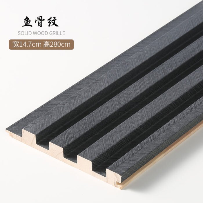 Paneles de listones de madera 280 x 14,5 cm - Revestimiento de pared 3D (juego de 6) - BEJUSTSIMPLE