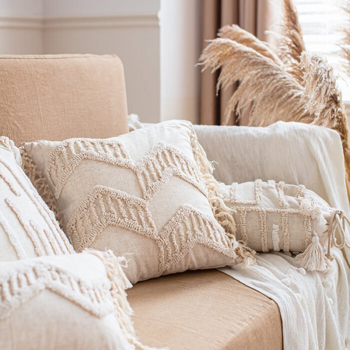 Cojín para sofá de salón de estilo étnico bohemio - BEJUSTSIMPLE