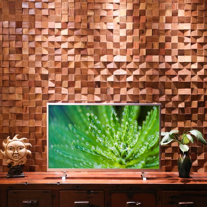 Mosaico de pared de madera DIY, moderno, ligero y lujoso - BEJUSTSIMPLE