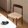 Niels Møller silla de comedor silla de ratán retro - BEJUSTSIMPLE