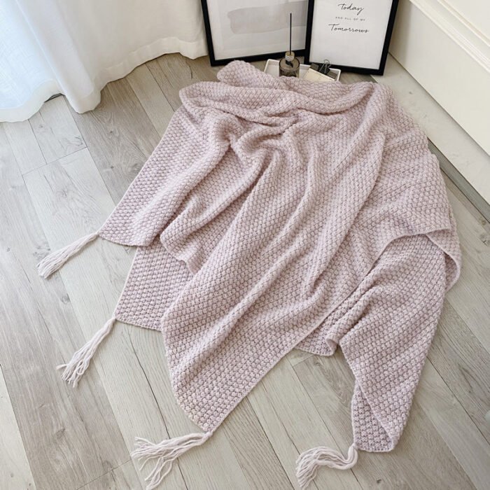 Nordic knitted office nap sofa blanket - BEJUSTSIMPLE