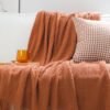Morandi solid color knitted blanket homestay blanket - BEJUSTSIMPLE