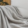 Morandi solid color knitted blanket homestay blanket - BEJUSTSIMPLE