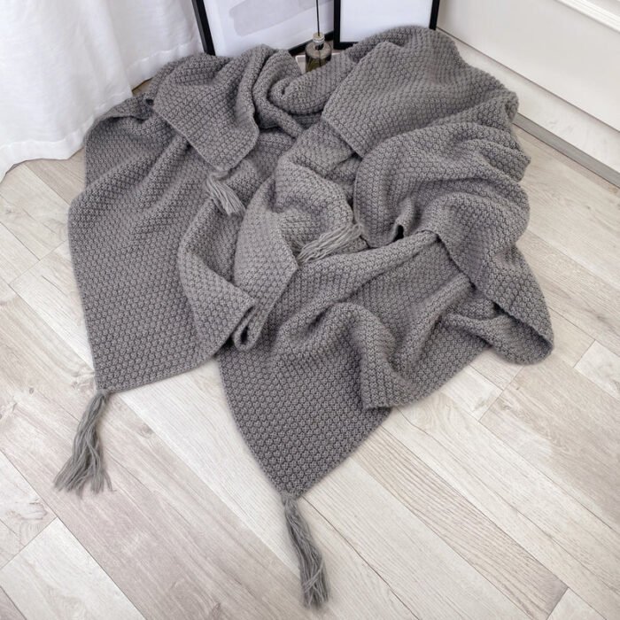 Nordic knitted office nap sofa blanket - BEJUSTSIMPLE
