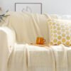 Morandi solid color knitted blanket homestay blanket - BEJUSTSIMPLE