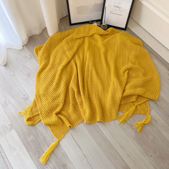 Nordic knitted office nap sofa blanket - BEJUSTSIMPLE