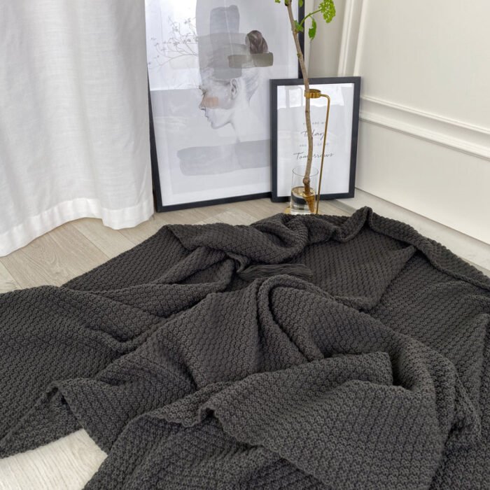 Nordic knitted office nap sofa blanket - BEJUSTSIMPLE